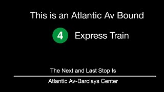 R142A  4 Shuttle to AtlanticBarclays Annoucements Express [upl. by Nitsugua]