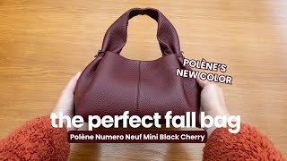 Unboxing the perfect fall bag  Polene Numero Neuf Mini in Black Cherry🤎🍂🍁 [upl. by Notniw]