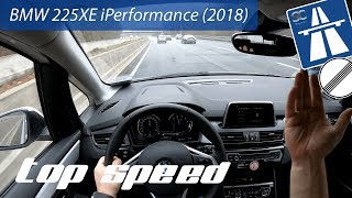 BMW 225 XE 2018 on German Autobahn  POV Top Speed Drive [upl. by Ennad572]