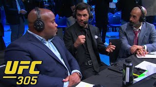 Anik Cruz amp DC react to Dricus Du Plessis’ win vs Israel Adesanya at UFC 305  ESPN MMA [upl. by Anwahsat]