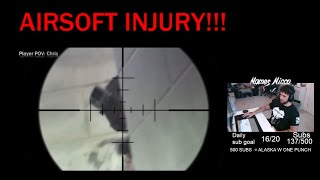 Dude Came To Airsoft In READING Glasses AIRSOFT FAIL Names Nicco Reacts [upl. by Hahnke]