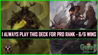 Gwent  I Always Play This Deck for Pro Rank  Most Favorite Skellige Warriors  66 Wins [upl. by Cyrille465]