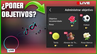 Cómo poner Objetivos Antes de empezar tu Live en tiktok Recibir regalos [upl. by Aney]