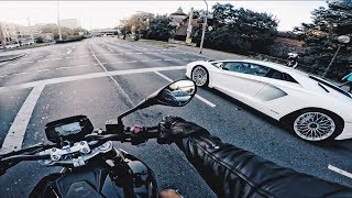 Neues Motorrad  Erste Fahrt und dann kam der Lambo [upl. by Htebaras39]