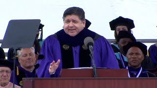 Would an idiot do that JB Pritzkers The Office commencement speech at Northwestern University [upl. by Sisson]