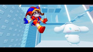 Pomni playing Sanrio Tower Cinnamoroll II Roblox II TADC [upl. by Hazelton421]