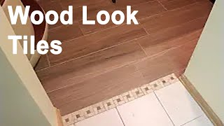 How to install WOOD LOOK CERAMIC or PORCELAIN TILE [upl. by Mendy]