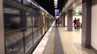 Sydney Trains  Central Underground  Inside a Tangara Arriving amp Departing Platform 24 [upl. by Spike]