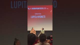 Lupita Nyong’o Tears Up Watching Black Panther Clip with Chadwick Boseman at BFI LFF [upl. by Aicarg]