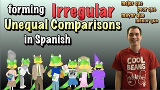 01 Spanish Lesson  Unequal Comparisons part 2  Irregular Comparatives [upl. by Laenahtan]