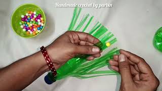 plastic bottle craft ideas।How to make a simple amp beautiful plastic bottle flower।water bottle art। [upl. by Klute]