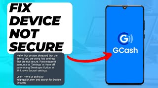 How To Fix GCash Device Is Not Secure Quick amp Easy [upl. by Llennoc]