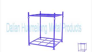 Huameilong stacking and detachable tire rack [upl. by Aissat226]