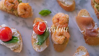 Crostini Recipe  Italian Crostini 3 Delicious Ways  ASMR Cooking [upl. by Nav]