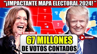 ¡¡¡INCREÍBLES RESULTADOS DE VOTACIÓN TEMPRANA ¡Impactante Mapa Electoral 2024 Kamala vs Trump [upl. by Wey758]