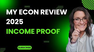 MYECON REVIEW 2025  INCOME PROOF FOR YOU [upl. by Hsivat]