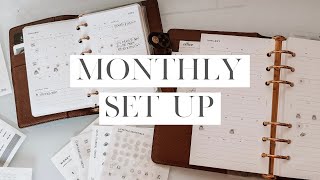 January Monthly Planner Set Up Video  Louis Vuitton MM  PM Agenda [upl. by Ehcsrop315]