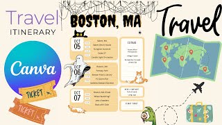 How to create an Epic Travel Itinerary Canva [upl. by Alecram]