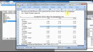 EngleGranger approach to cointegrationavi [upl. by Trumann]