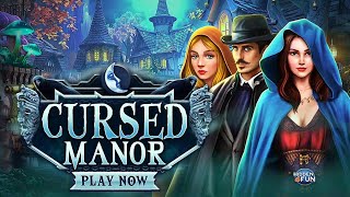 hidden4fun Cursed Manor free online hidden object game [upl. by Maiocco305]