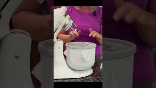 Trying the kitchenaid mixer attachment to make ice cream [upl. by Henricks]