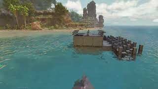 Ark Survival Ascended Boat Trapping Boat Build [upl. by Otreblada]