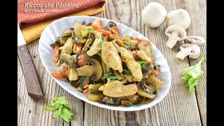 Pollo con verdure alla salsa di soia  Ricette che Passione [upl. by Kcirdaed]