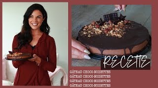 Recette  Gâteau chocolat et noisettes sans cuisson [upl. by Terrill749]