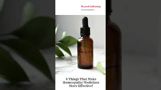 4 Things That Make Homeopathy Medicines More Effective [upl. by Nixon814]