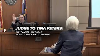 Youre a charlatan Judge sentences defiant Tina Peters to 9 years  Full video [upl. by Alyat993]