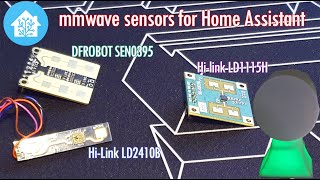 In depth comparison mmwave sensors for Home Assistant DFROBOT SEN0395 HL LD1115H HL LD2410B [upl. by Annahpos280]