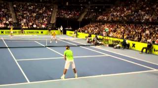 Federer Sharapova vs Nadal Azarenka  Clash of The Champions  part 2 [upl. by Nedgo]