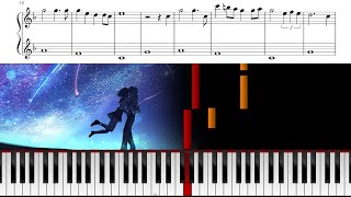 Kimi no na wa OST  Kataware Doki  Piano Tutorial amp Sheets [upl. by Odnanreh]