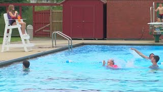 Woodville Pool makes a splash with longawaited reopening [upl. by Tatianna]