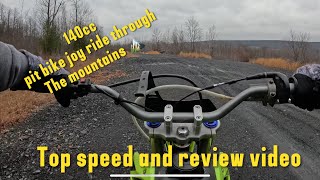 140cc pit bike mountain ride [upl. by Ellahcim812]