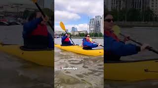 Kayaking on the River Thames while spotting Londons iconic landmarks [upl. by Brear]