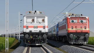 The Two Hearts ❤️  Animated Train world  Indian train cartoon  3D RailRoad Animation [upl. by Virg240]