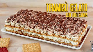 TIRAMISÙ GELATO CON BISCOTTI ORO SAIWA Ricetta Facile  Fatto in Casa da Benedetta [upl. by Odragde]