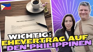 💍 Ehevertrag auf den Philippinen Wichtige Informationen 🌏 [upl. by Florence]