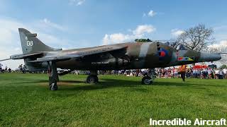 GR3 XV808 Hawker Siddeley Harrier Jump Jet at The Midland Oil Engine Club  Tractor Run amp Show 2024 [upl. by Yeung]