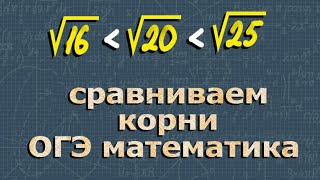 ОГЭ по математике  СРАВНЕНИЕ ИРРАЦИОНАЛЬНЫХ ЧИСЕЛ [upl. by Chane]