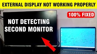 Didnt detect another display windows  FIX Windows 10 amp 11 Not Detecting Second Monitor [upl. by Noneek373]