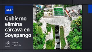 Gobierno elimina cárcava y crea nueva cancha en condominios Atonal en Soyapango [upl. by Aifas181]