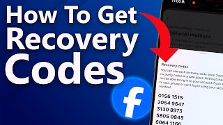 How to Get Facebook Recovery Codes  Easy Steps to Find Your Recovery Codes In Facebook [upl. by Helbonna338]