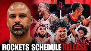 Houston Rockets Schedule Release 202425 Season Live Stream Rockets [upl. by Hepzi]