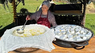 Homemade Food Cooked In The Mountain Village Of Azerbaijan Always Delicious And Calm [upl. by Arrotal343]