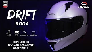 Casco para moto RODA DRIFT estilo cerrado♦︎mica transparente♦︎tonos sólidos casco cascosmoto roda [upl. by Hey]