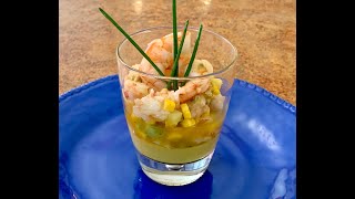 Salade de crevettes aux fruits exotiques [upl. by Skantze]