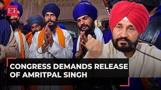 Congress backs Khalistani Amrit Pal Singh in Parliament Ex Punjab CM Channis comments stir a storm [upl. by Aurita765]