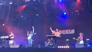 Parcels  Comedown new track Live  We Love Green  Paris 2017 [upl. by Oralle]